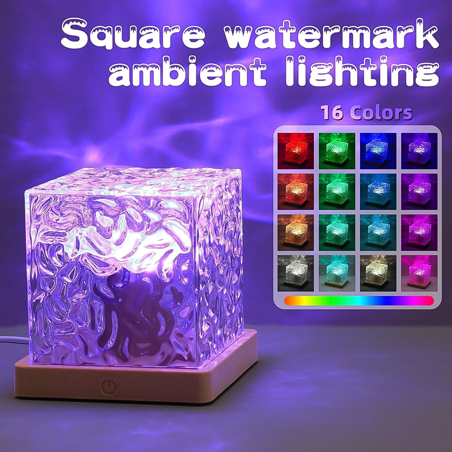 Ocean Wave Projector Lamp, 3D Water Wave LED Night Light, Water Ripple Night Lamp With Remote Ocean Wave Projector Lamp, 3D Water Wave LED Night Light, Water Ripple Night Lamp With Remote
